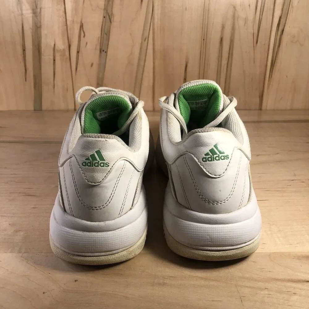 Adidas Bercuda Shoes Size Women's 8.5 White Green Athletic Trainer Sneakers